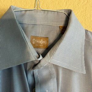 Gitman Bros. Compact Gingham Shirt Size 15.5/33